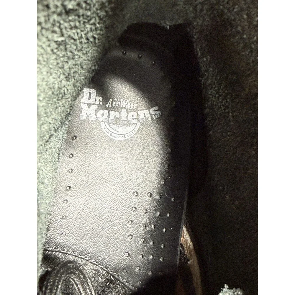 NEW-Dr Martens 11821 1460 Smooth Black Leather Combat Womens Boots Sz 6 Doc
